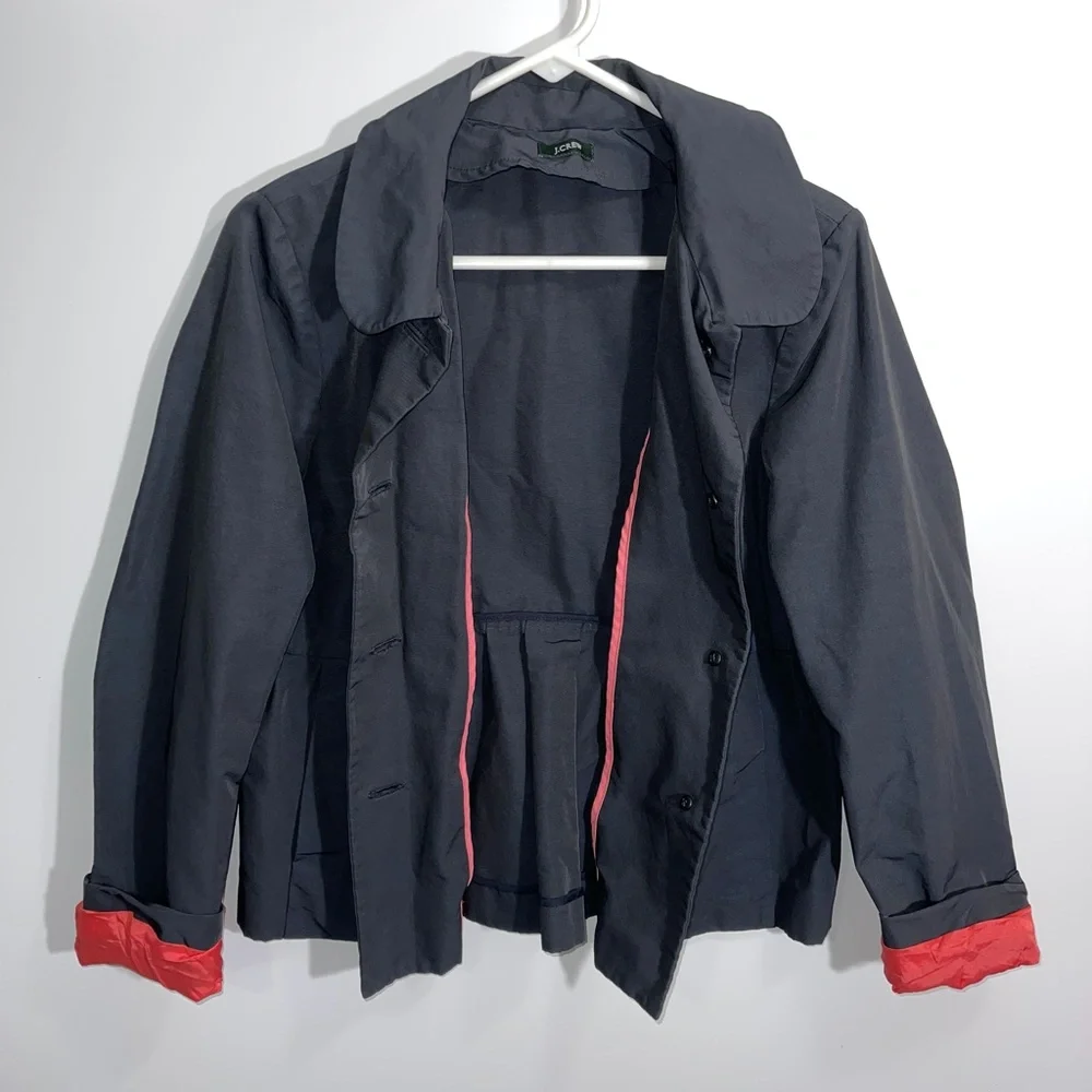 J.Crew Button Down Rain‎ Coat Size XS/S